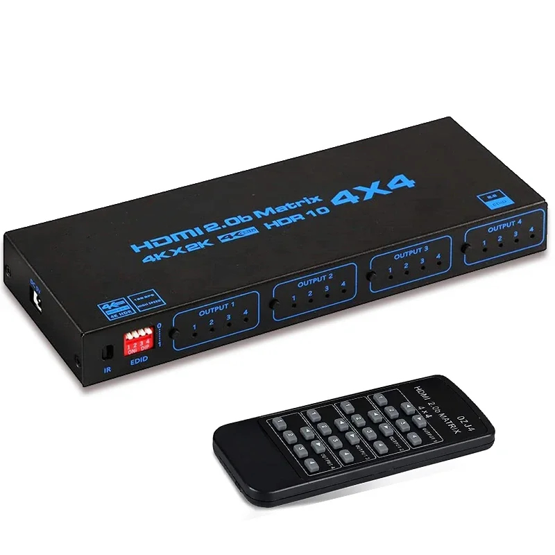 Hdmi Matrix Switch - 4K 60Hz HDMI Matrix Switch 4-in-4-out