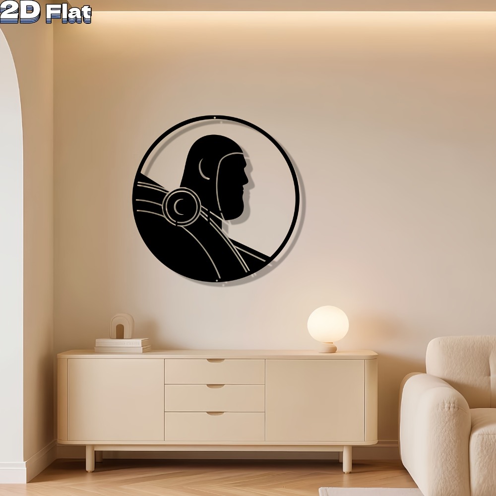 Tech Office Wall Decor - CIFbuy ModernRobot Metall-Wandkunst Eisenskulptur für Zuhause