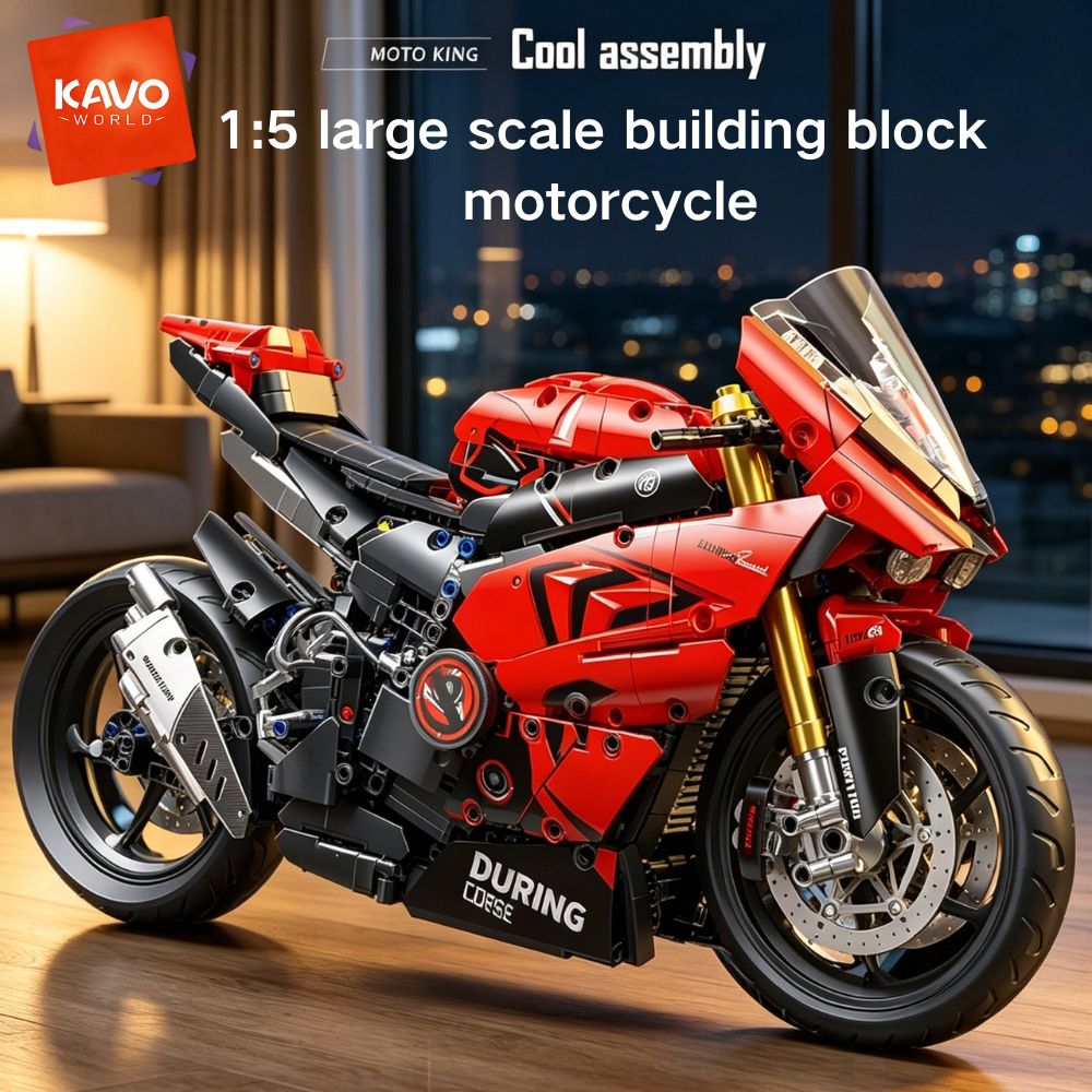 Tech Office Building - KAVOWORLD 1:5 Maßstab Bausteine Super Motorrad
