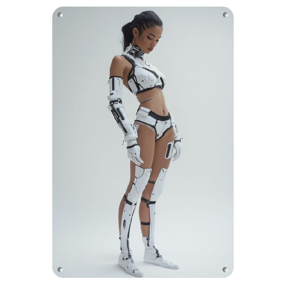 Tech Office Wall Decor - Futuristische Eisen-Wandkunst - Schlichtes, Technologie-Inspiriertes Wandbild,