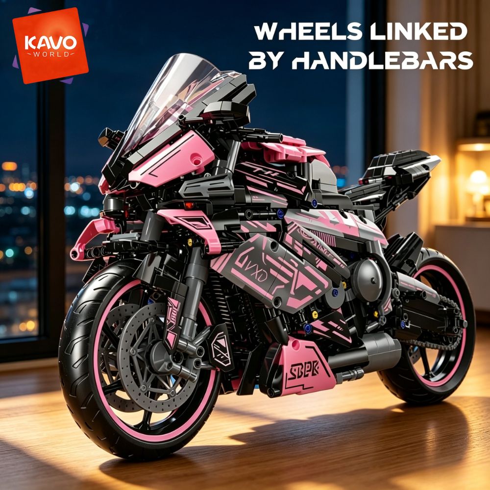 Tech Office Building - KAVOWORLD 1:5 Großes Motorrad-Bausatz-Modell 2096 Teile
