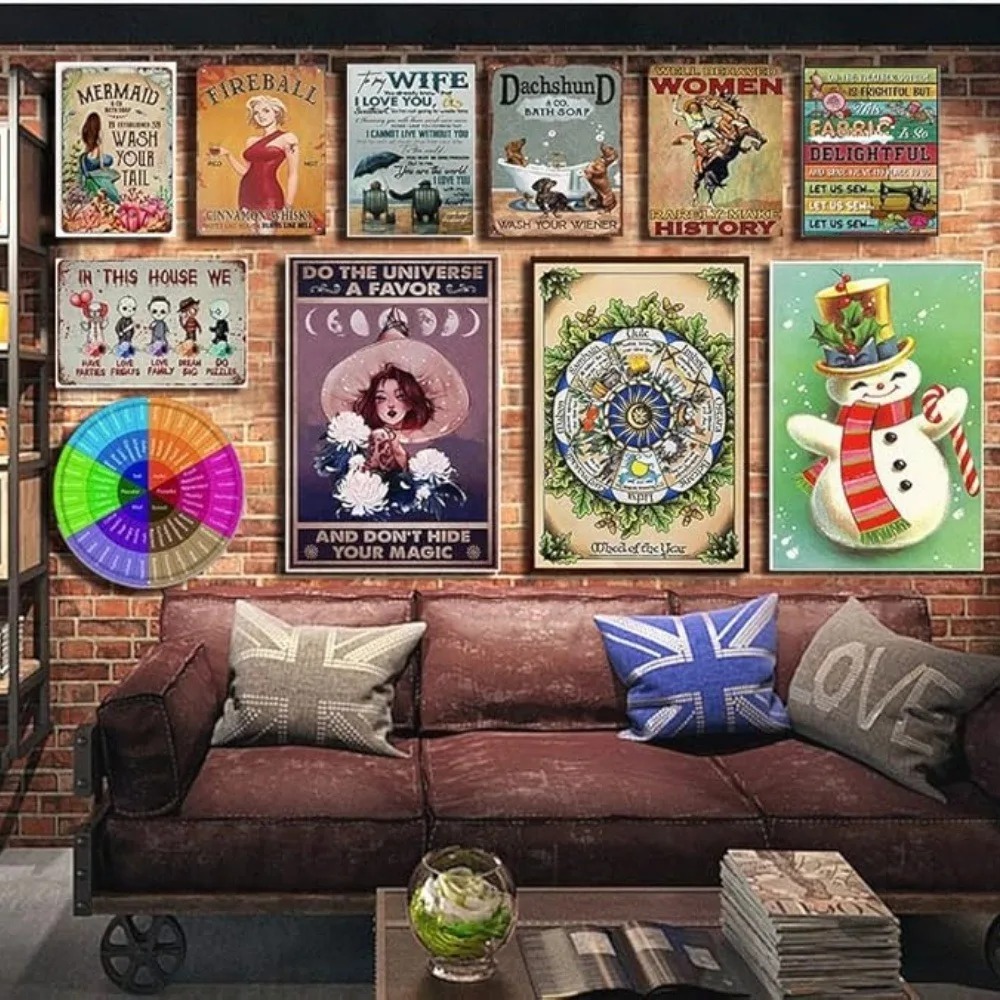 CIFBUY Retro Industrial 2D Fla – Tech Office Wall Decor Bewertung und Preis