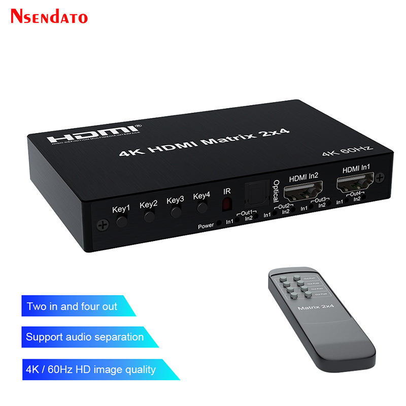 4K 60Hz HDMI-Matrix 2x4 für Do – Hdmi Matrix Switch Bewertung und Preis