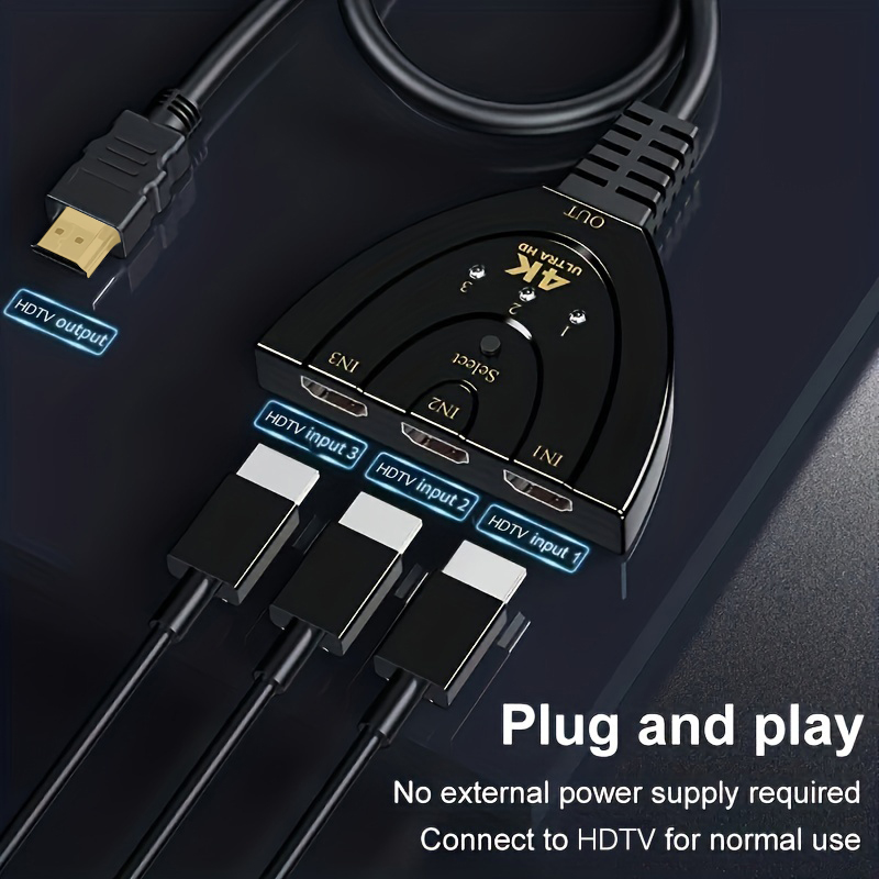 4K * 2K 3 Port HDTV-kompatible – Hdmi Matrix Switch Bewertung und Preis
