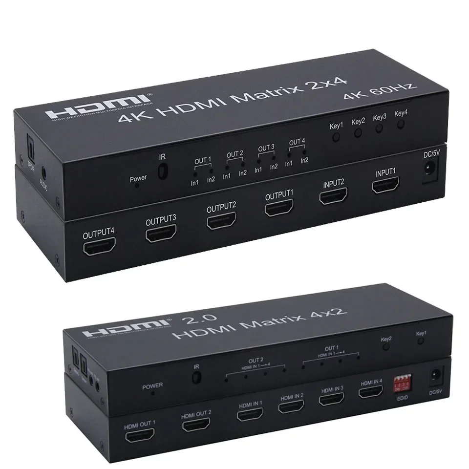 4K 60Hz 2x4 HDMI Matrix 2 in 4 – Hdmi Matrix Switch Bewertung und Preis