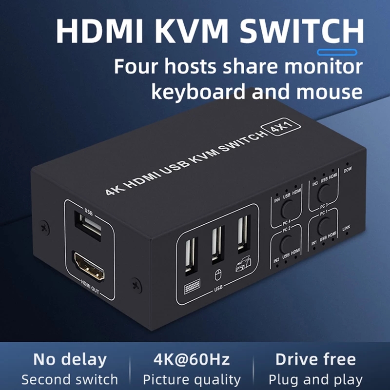 4k hdmi kvm switch 4 in 1 out  – Hdmi Matrix Switch Bewertung und Preis