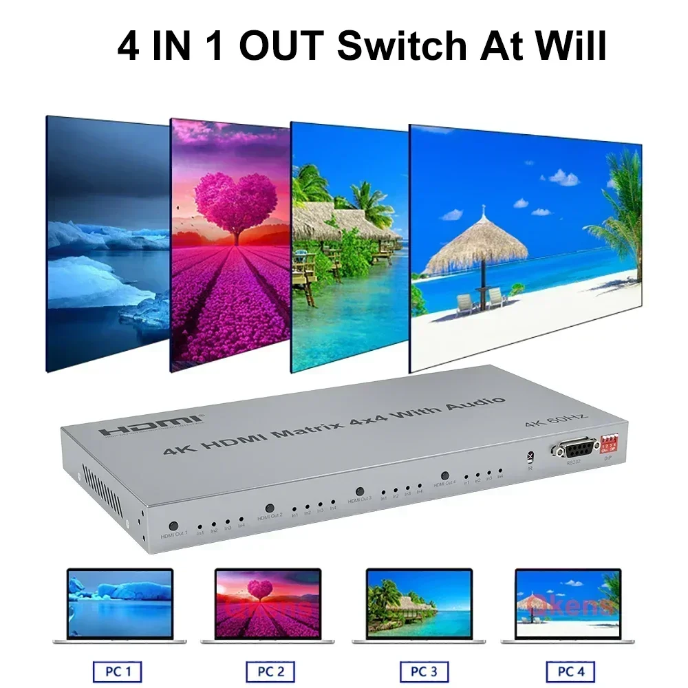 4K 60Hz 4x4 HDMI-Matrix mit R/ – Hdmi Matrix Switch Bewertung und Preis